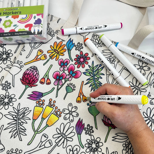 Art Markers - 24 Alcohol Based, Dual Tip Markers For Colouring