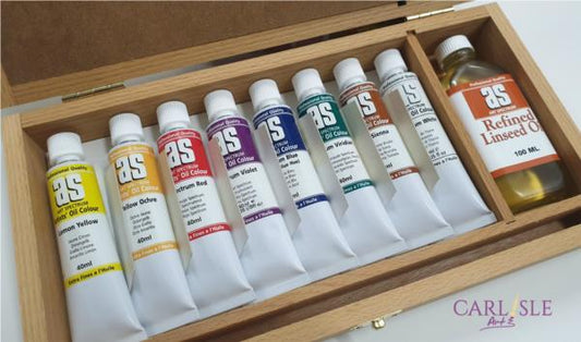 ART SPECTRUM® FINEST ARTISTS' BOX SET OF 8 OIL COLOURS 40ML ASSORTED