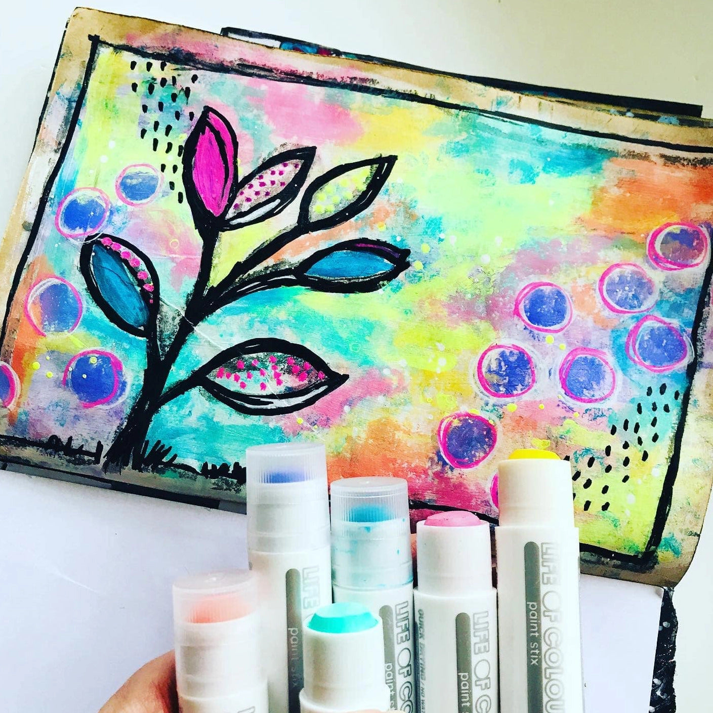 Gouache Paint Stix - Set of 12 Pastel Colours