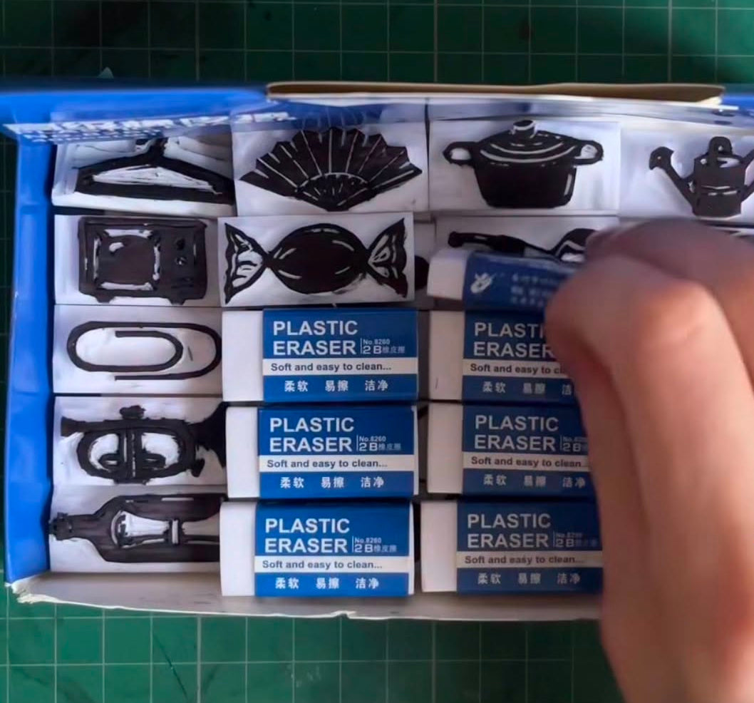 Eraser Stamp Carving