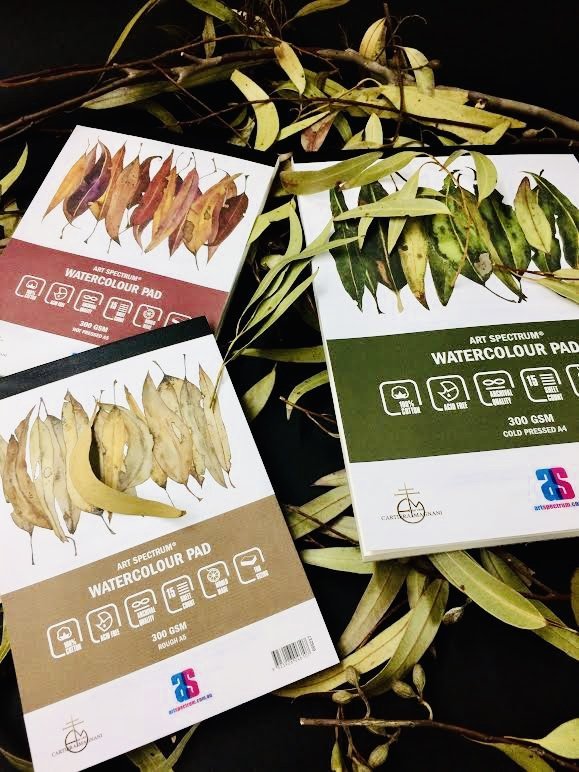 AS 100% COTTON WATERCOLOUR PAD 300GSM COLD PRESSED 15 SHEETS