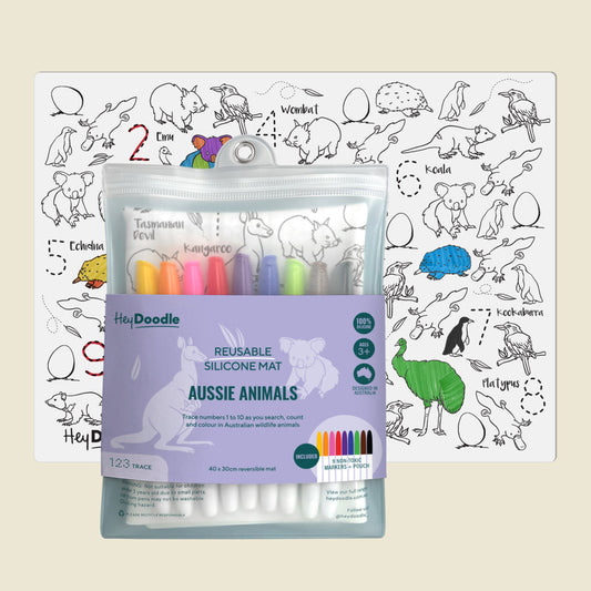 Aussie Animals Classic Colouring & Doodle Mat