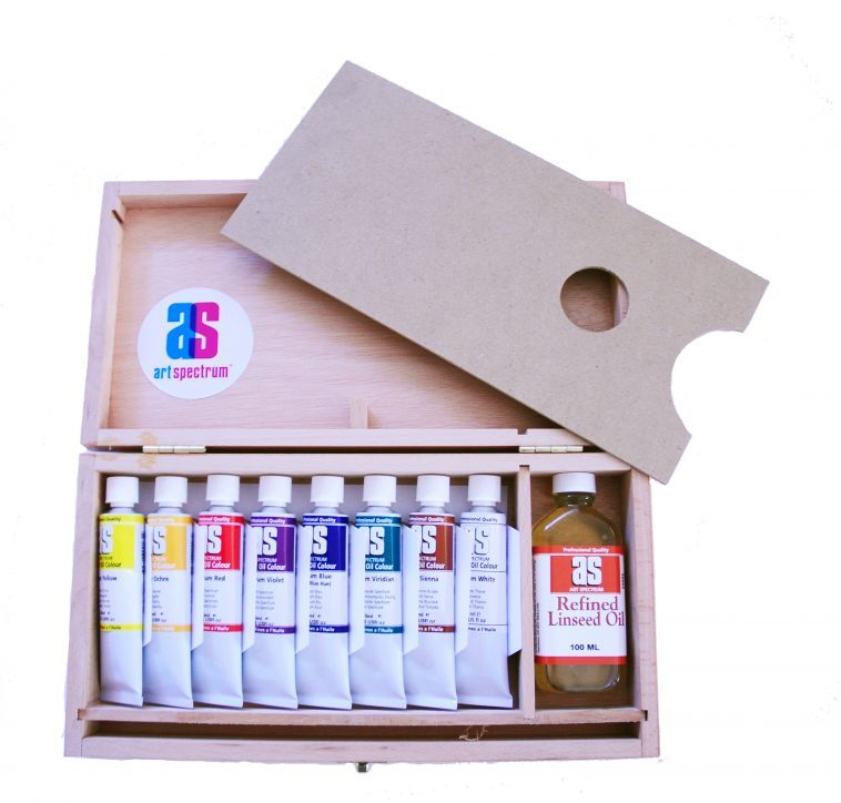 ART SPECTRUM® FINEST ARTISTS' BOX SET OF 8 OIL COLOURS 40ML ASSORTED