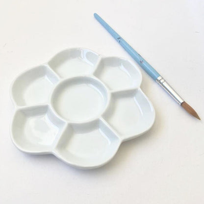Glazed Porcelain Flower Palette