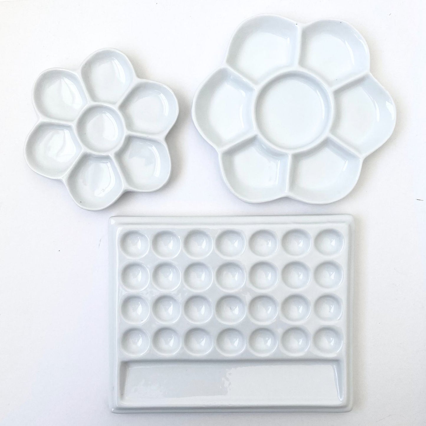 Glazed Porcelain Flower Palette
