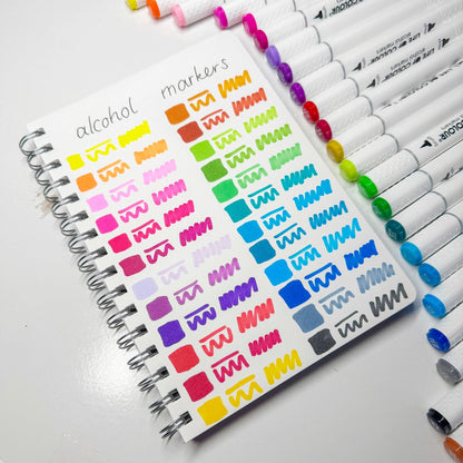 Art Markers - 24 Alcohol Based, Dual Tip Markers For Colouring