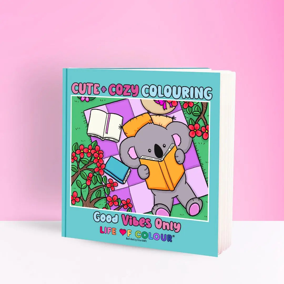 Cute and Cosy Colouring Book Volume 2- Good Vibes Only